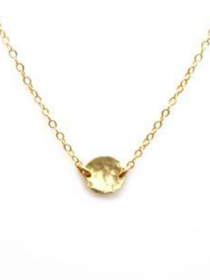 Gold Disc Necklace