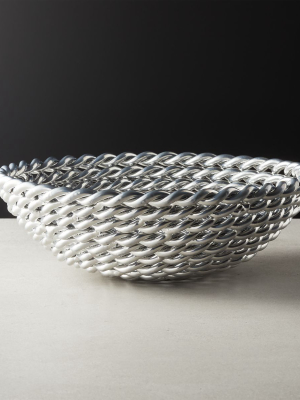 Coil Polished Aluminum Bowl