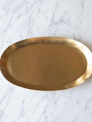Oval Brass Tray - Medium