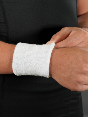 Basic White Cotton Wristband