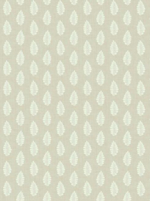 Leaf Pendant Wallpaper In Linen From The Grandmillennial Collection By York Wallcoverings