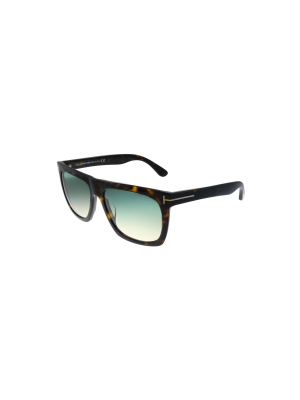 Tom Ford Morgan Tf 513 52w Unisex Rectangle Sunglasses Dark Havana 57mm