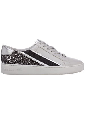 Michael Michael Kors Slade Glitter-stripe Low-top Sneakers