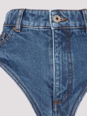 Y/project Janty Denim Hot Shorts