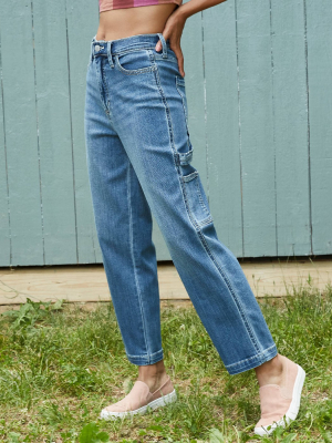 Women's High-rise Vintage Straight Cropped Jeans - Universal Thread™