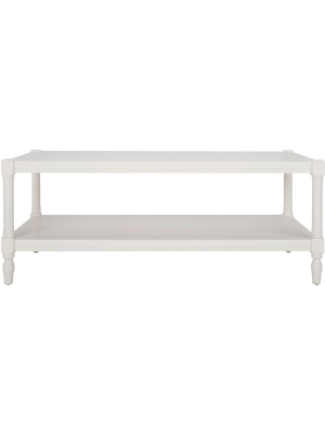 Bela Coffee Table - White - Safavieh.