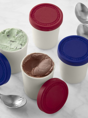 Mini Ice Cream Storage Tubs, Set Of 4
