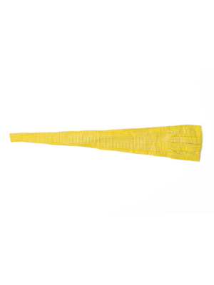 Yellow Checks Cotton Tie-up Face Mask