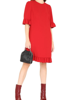 Dolce & Gabbana Ruffled Trim Mini Dress