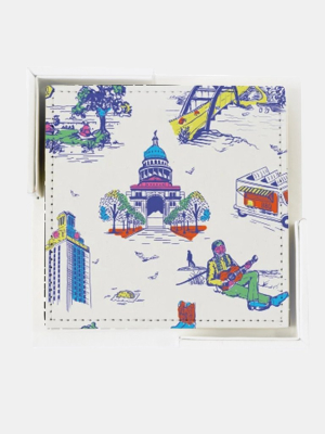 Katie Kime Toile Coaster Set