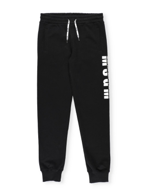 Msgm Kids Logo Printed Drawstring Sweatpants