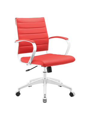 Office Chair Modway Absolutely Red