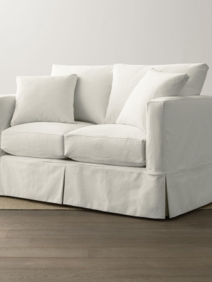 Willow Modern Slipcovered Loveseat