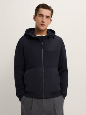 Hooded Mixed Jacket