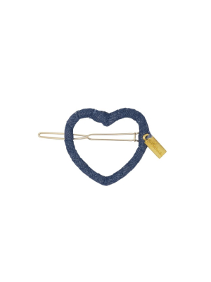 Heirlooms Heart Clip - Denim