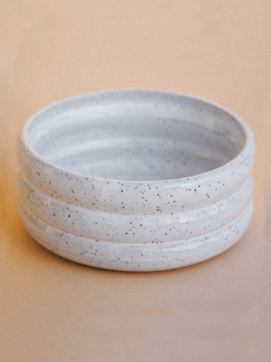 White Speckle Upland Bowl