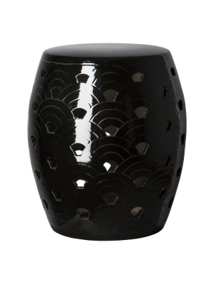 Wave Stool Black