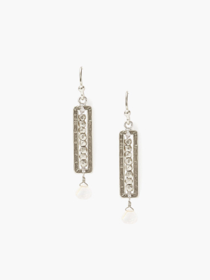 Rutilated Quartz And Silver Sedona Earrings