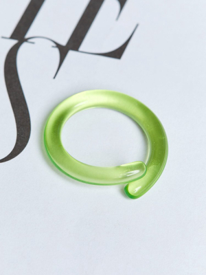 Eclat Korea Acrylic Twist Ring Green