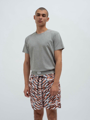 Men's Tiger Print Swim Shorts