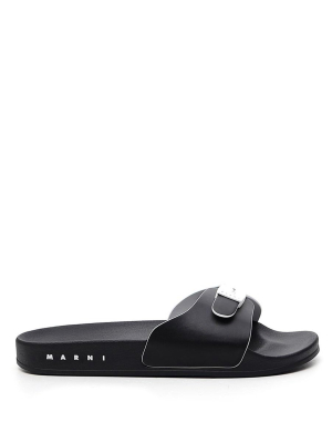 Marni Buckled Strap Slides