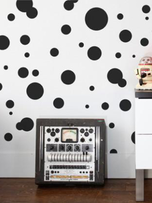 Space Dots Wallpaper In Noir Design By Aimee Wilder