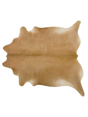 Natural Brazilian Palomino Cowhide Xl