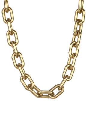 Large Hollow Link Necklace