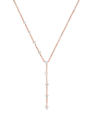 Sparkler Lariat - Rose Gold