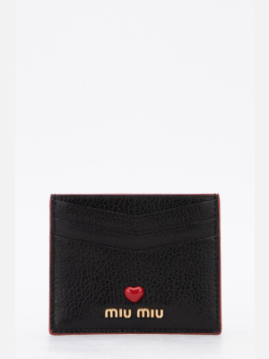 Miu Miu Madras Love Card Holder