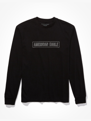 Ae Super Soft Long Sleeve Graphic T-shirt