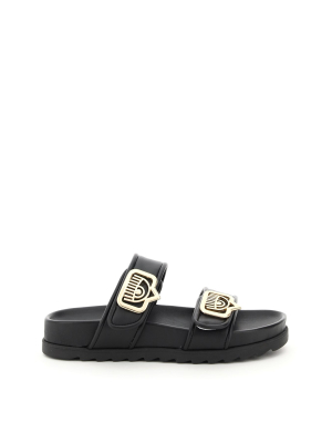 Chiara Ferragni Logo-plaque Double Strap Sandals