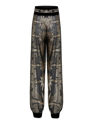 Printed Satin Pants