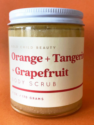 Gold Child Beauty Orange + Tangerine + Grapefruit Sugar Scrub