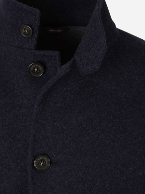 Loro Piana High-neck Sweater Coat