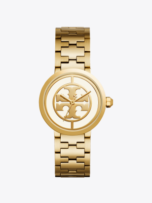 Reva Watch, Gold-tone Stainless Steel/ivory, 36 Mm