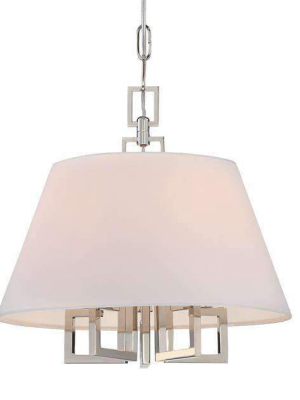 Libby Langdon Westwood 5 Lt Polished Nickel Mini Chandelier