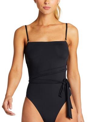 Vitamin A Ecolux Marylyn One Piece Swimsuit In Black