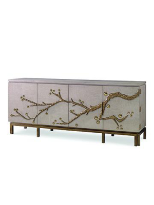 Cherry Blossom Media Cabinet  Oak