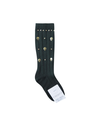 Skull Motif Socks