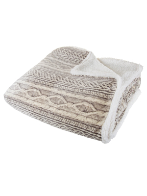Flannel & Sherpa Blanket - Yorkshire Home®