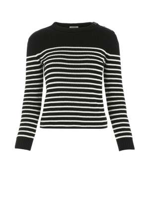 Saint Laurent Striped Knit Sweater