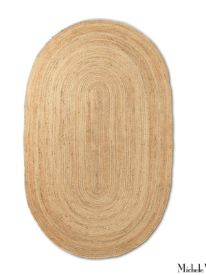 Eternal Oval Jute Rug Natural