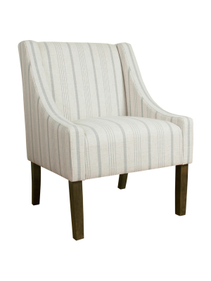 Modern Swoop Accent Armchair - Homepop