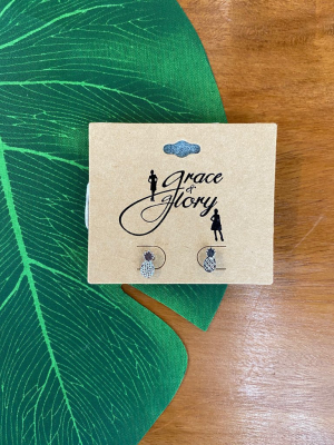 Gg Mini Pineapple Studs