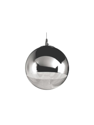 Diego Jr. Silver Glass Pendant Lighting