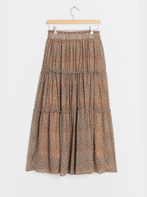 Ellaria Tiered Maxi Skirt