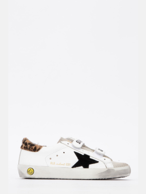 Golden Goose Kids Old School Velcro Strap Sneakers