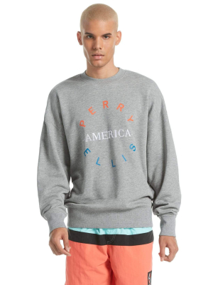 Circle Logo Fleece Crew Sweatshirt