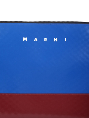 Marni Two-tone Logo Clutch